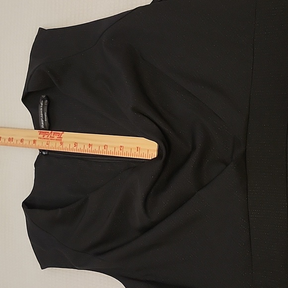 Paige Black Label Kingly Dress Size 10 Black With Subtle Silver Sparkles. - Picture 14 of 16